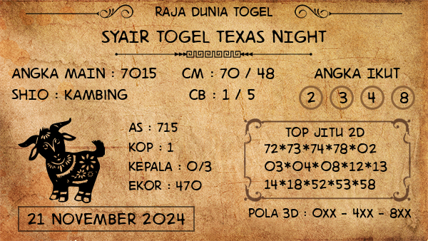 Prediksi Texas Night