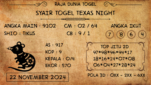 Prediksi Texas Night